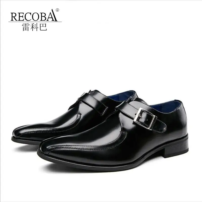 RECOBA Men's wedding shoes Black cowhand single shoes casual shoes buckle wedding shoes trend petty officer gentleman shoes 4
RECOBA Men's wedding shoes Black cowhand single shoes casual shoes buckle wedding shoes trend petty officer gentleman shoes 4