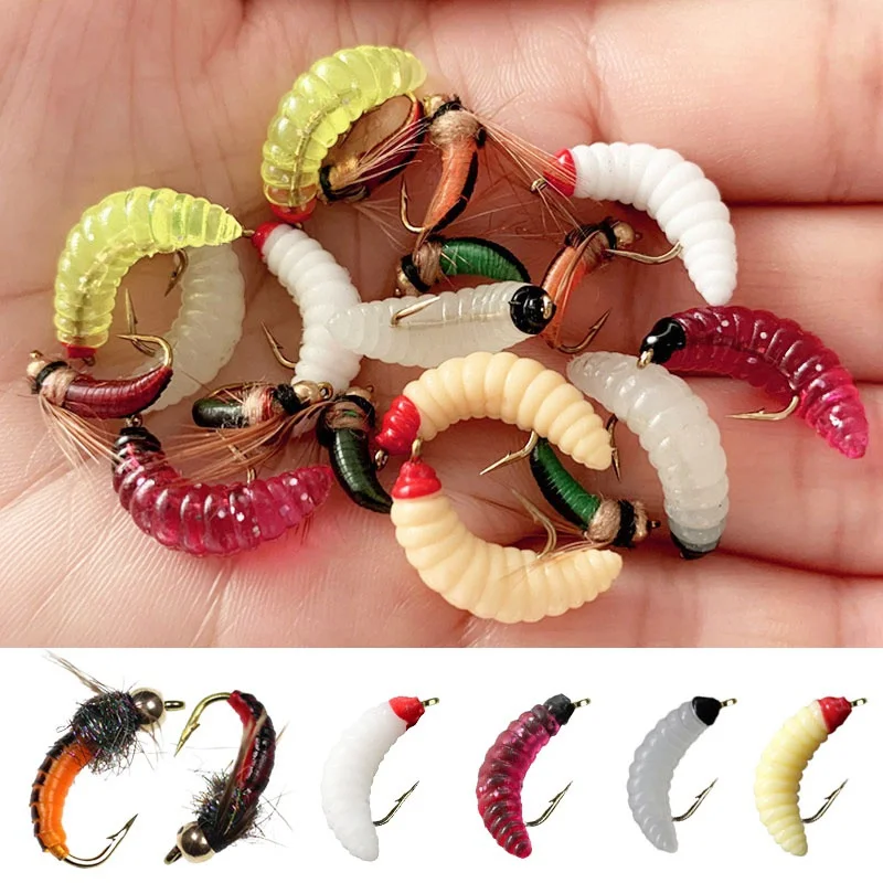 8/20Pcs Nymph Fly Trout Fishing Flies Artificial Insect Fishing Bait Lure(2 Shapes)
8/20Pcs Nymph Fly Trout Fishing Flies Artificial Insect Fishing Bait Lure(2 Shapes)