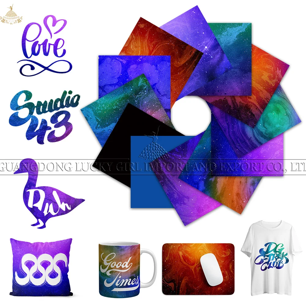Lucky Goddness Infusible Transfer Ink Sheet 12X12" Universe Starry Sky Sublimation Ink Transfer Vinyl for Mug Press T-Shirts Mug
Lucky Goddness Infusible Transfer Ink Sheet 12X12" Universe Starry Sky Sublimation Ink Transfer Vinyl for Mug Press T-Shirts Mug