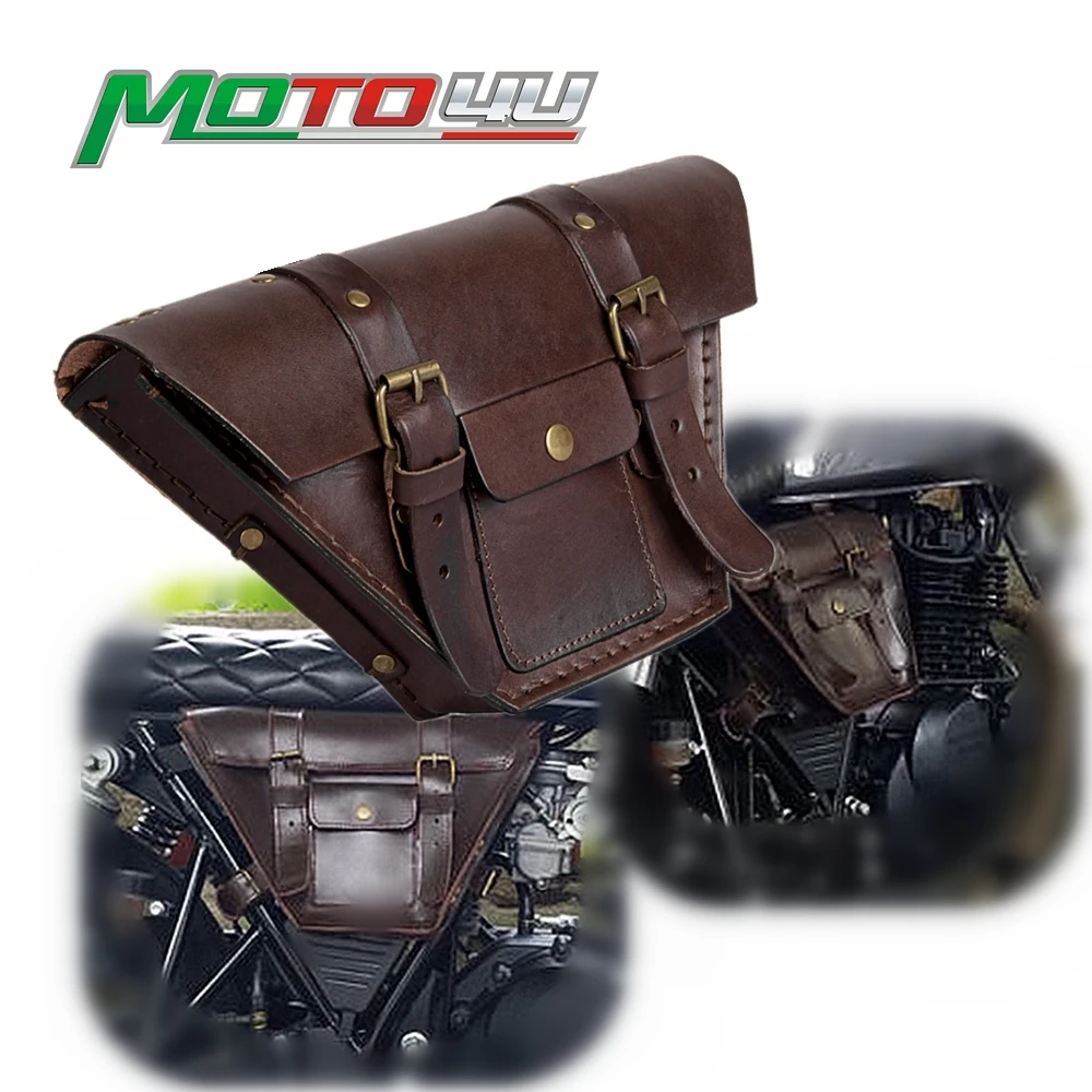 Retro Leather Motorcycle Universal Saddle Side Bags Genuine leather Saddle Bag Tool Storage Bag Side Cover Decorative bag
Retro Leather Motorcycle Universal Saddle Side Bags Genuine leather Saddle Bag Tool Storage Bag Side Cover Decorative bag