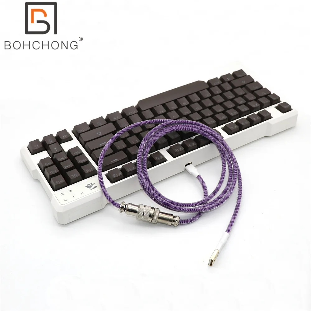 Изготовленный на заказ USB-кабель типа C с двумя рукавами для механической клавиатуры с авиатором GX16
Изготовленный на заказ USB-кабель типа C с двумя рукавами для механической клавиатуры с авиатором GX16