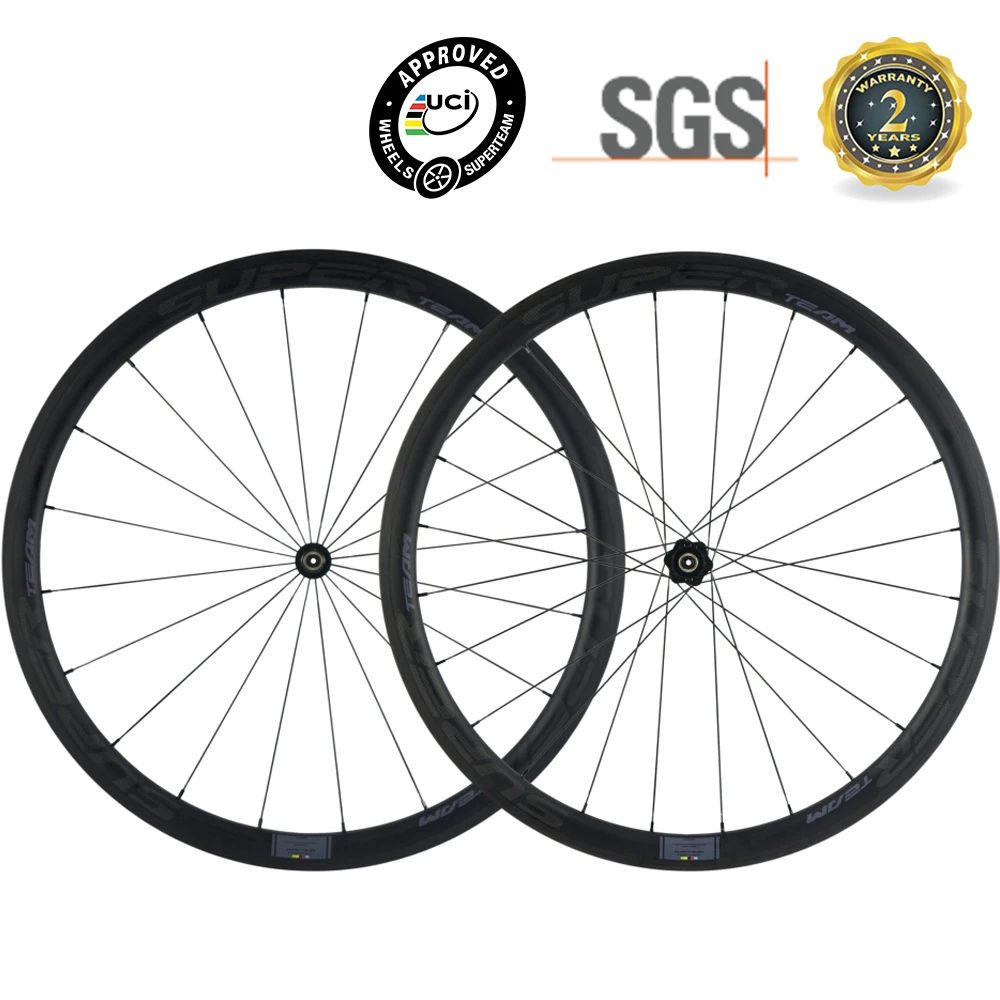 SUPERTEAM 700C Carbon Wheel 38mm With DT240 Hub Race Bicycle Wheelset Clincher 25mm Width
SUPERTEAM 700C Carbon Wheel 38mm With DT240 Hub Race Bicycle Wheelset Clincher 25mm Width