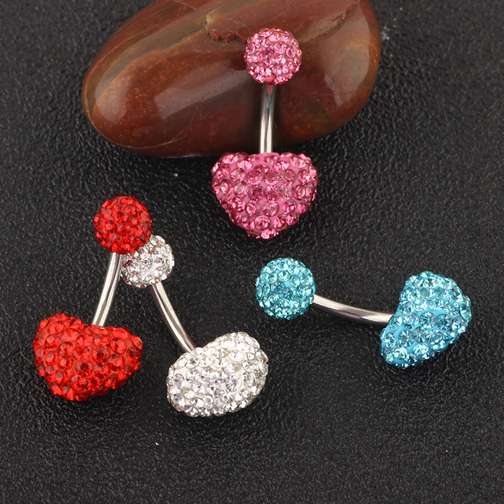 Steel Belly Button Rings Crystal Piercing Navel Heart Style Navel Piercing Earring Belly Piercing Sexy Body Jewelry Ombligo
Steel Belly Button Rings Crystal Piercing Navel Heart Style Navel Piercing Earring Belly Piercing Sexy Body Jewelry Ombligo