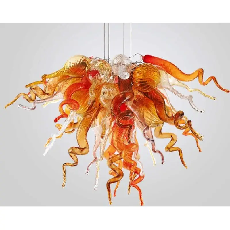 4-Light Novelty Chandelier Handmade Blown Murano Glass Modern Art Deco LED Pendant Lamps
4-Light Novelty Chandelier Handmade Blown Murano Glass Modern Art Deco LED Pendant Lamps