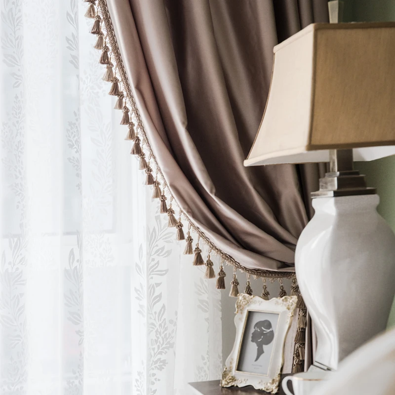 Light Luxury BeigeCurtains for Living Dining Room Bedroom and Cotton High-precision Satin, Nordic New Chinese Curtains
Light Luxury BeigeCurtains for Living Dining Room Bedroom and Cotton High-precision Satin, Nordic New Chinese Curtains
