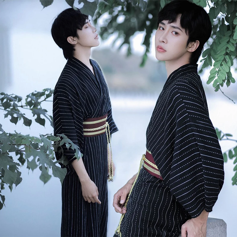 Traditional Japanese Kimono Samurai Kimono For Men Yukata Bathing Robe Hekoobi Loose Sauna Wear Homewear Cloth Long Gown
Traditional Japanese Kimono Samurai Kimono For Men Yukata Bathing Robe Hekoobi Loose Sauna Wear Homewear Cloth Long Gown