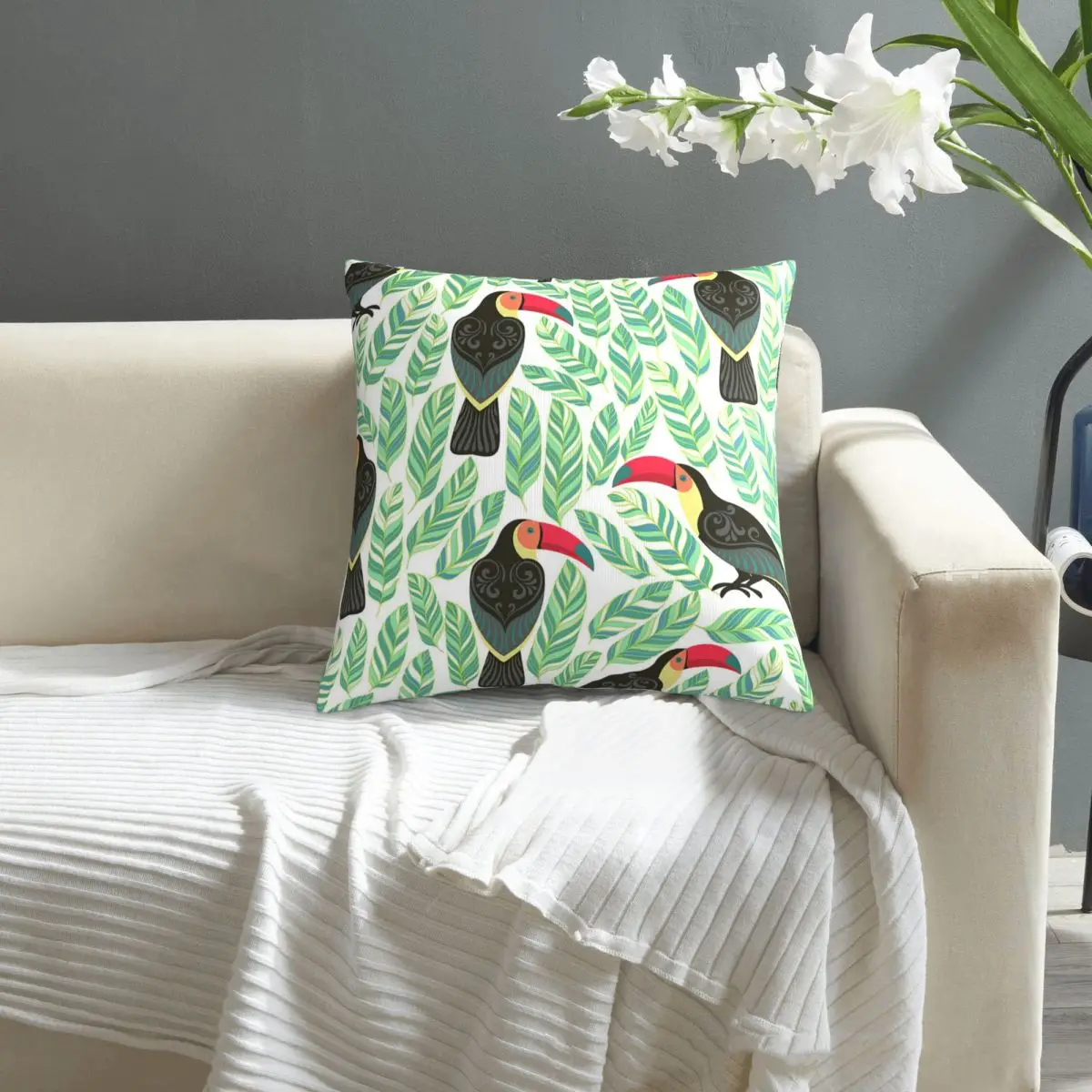 Seamless Pattern With Toucans And Tropical Leaves pillowcase printed cushion cover sofa waist pillow pillow cover
Seamless Pattern With Toucans And Tropical Leaves pillowcase printed cushion cover sofa waist pillow pillow cover