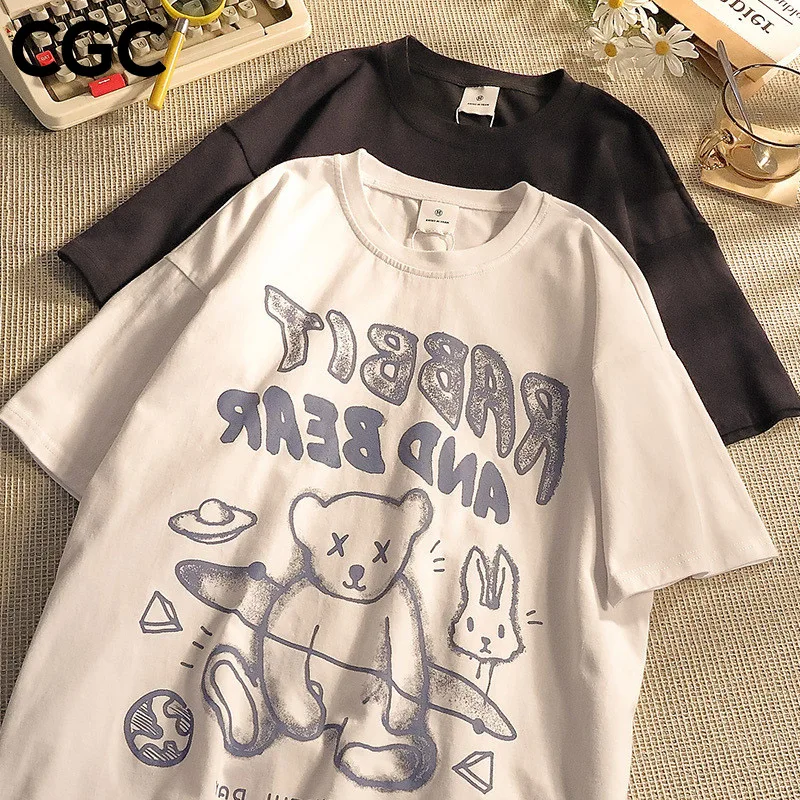 Anime Bear Printing Woman T-shirts Harajuku Kawaii Girls Crop Top Female Tops Long Sleeve OverSized T-Shirt Anime Woman Clothes
Anime Bear Printing Woman T-shirts Harajuku Kawaii Girls Crop Top Female Tops Long Sleeve OverSized T-Shirt Anime Woman Clothes