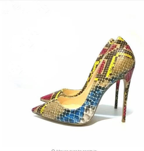 Sexy Multi Snakeskin Heels Pumps Evening Party High Heel Women Pointed toe Python Stiletto Heels Slip On Shoes
Sexy Multi Snakeskin Heels Pumps Evening Party High Heel Women Pointed toe Python Stiletto Heels Slip On Shoes