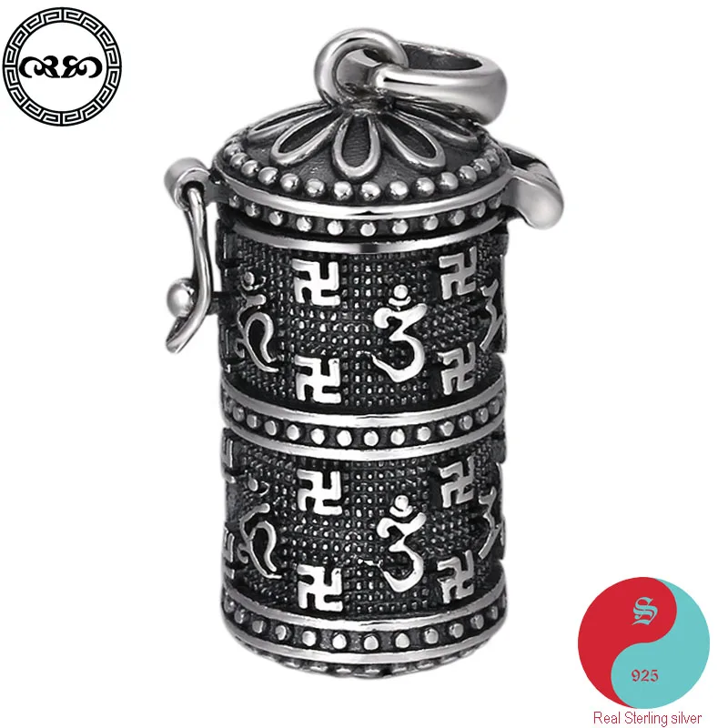 Retro Solid Real 990 Silver Sterling Necklace vintage lucky Chinese six-word mantra Ashes bottle pendant necklace
Retro Solid Real 990 Silver Sterling Necklace vintage lucky Chinese six-word mantra Ashes bottle pendant necklace