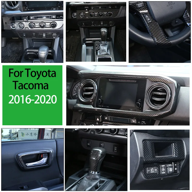 For Toyota Tacoma 16-20 ABS Carbon Fiber Central Control Instrument Panel Steering Wheel Door Handle Car Interior Accessories
For Toyota Tacoma 16-20 ABS Carbon Fiber Central Control Instrument Panel Steering Wheel Door Handle Car Interior Accessories