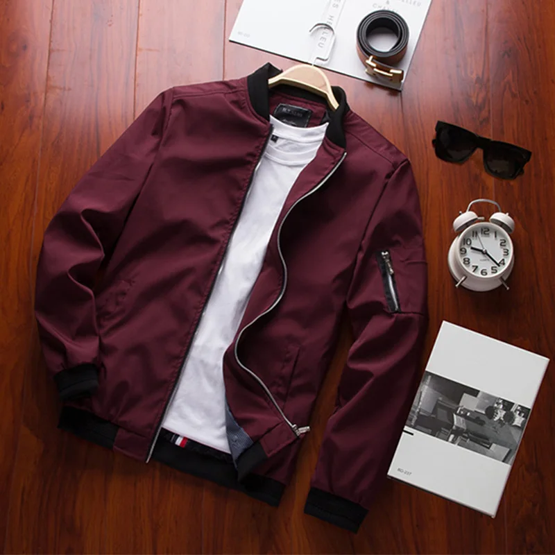 Men's Jackets Spring Autumn Casual Coats Bomber Jacket Slim Fashion Male Outwear Men's Brand Clothing
Men's Jackets Spring Autumn Casual Coats Bomber Jacket Slim Fashion Male Outwear Men's Brand Clothing