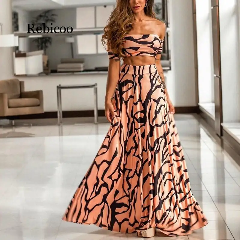 Striped Print 2 Piece Set Leopard Women Straps Beach Party Skirt Bohemian Suits Sexy Crop Tops And Long Skirt Suits
Striped Print 2 Piece Set Leopard Women Straps Beach Party Skirt Bohemian Suits Sexy Crop Tops And Long Skirt Suits