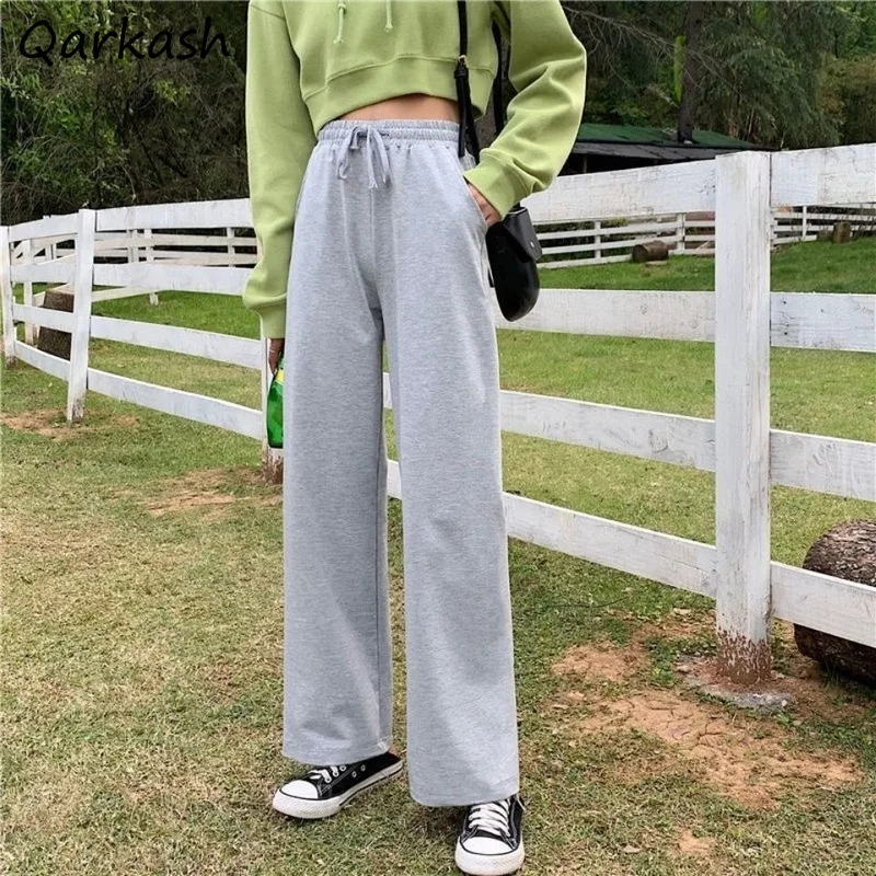 Casual Pants Women Simple Straight Daily Summer Teens Ankle-Length Trousers Solid High Waist College Running All-match New 2021
Casual Pants Women Simple Straight Daily Summer Teens Ankle-Length Trousers Solid High Waist College Running All-match New 2021