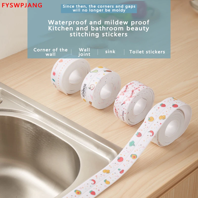 3.2M Kitchen Sink Waterproof Sticker Anti-mold Sealing Strip Tape Wall Bathroom Countertop Toilet Gap Self-adhesive Seam Sticker
3.2M Kitchen Sink Waterproof Sticker Anti-mold Sealing Strip Tape Wall Bathroom Countertop Toilet Gap Self-adhesive Seam Sticker