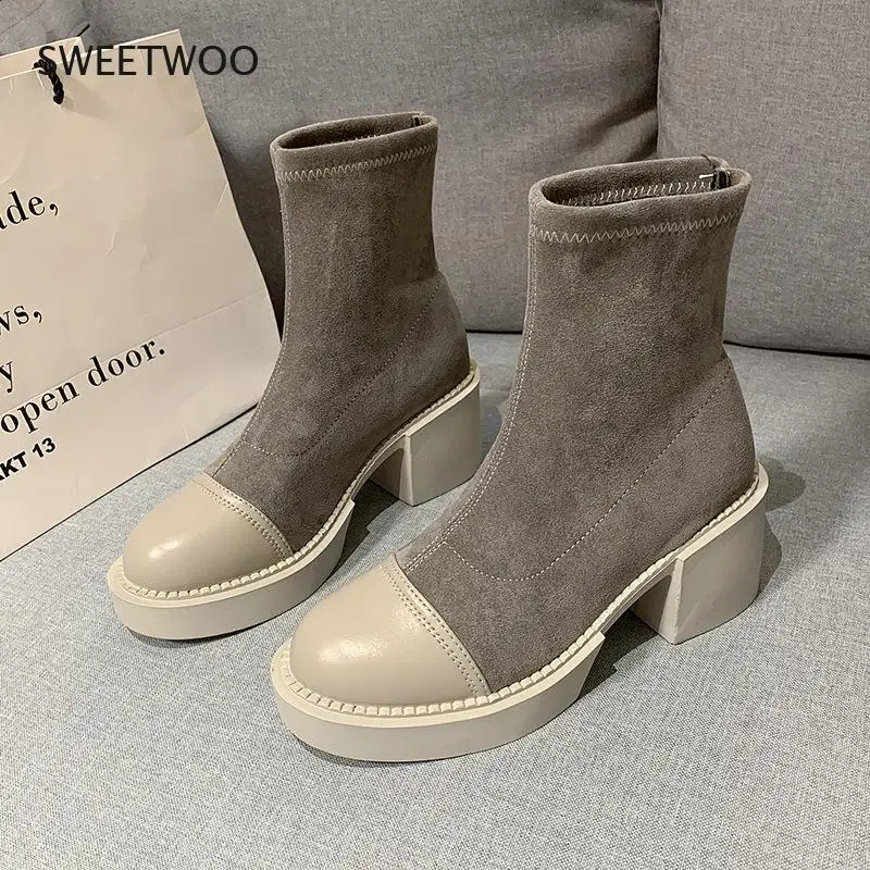 Black Sock Boots Women 2022 New Punk Gothic Shoes Ankle Boots Platform Shoes Autumn Winter Warm Fur Women White Sock Boots
Black Sock Boots Women 2022 New Punk Gothic Shoes Ankle Boots Platform Shoes Autumn Winter Warm Fur Women White Sock Boots
