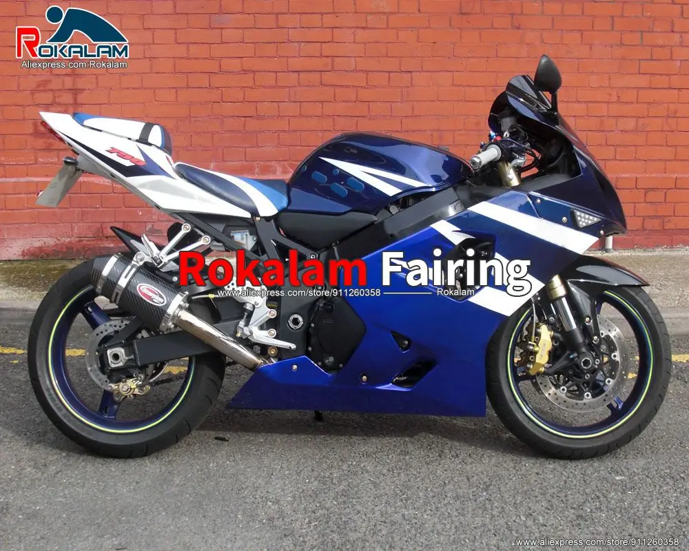 Fairing Set For Suzuki K4 GSXR750 GSXR600 2004 2005 Blue White Sport Motorcycle Aftermarket Bodywork (Injection Molding)
Fairing Set For Suzuki K4 GSXR750 GSXR600 2004 2005 Blue White Sport Motorcycle Aftermarket Bodywork (Injection Molding)