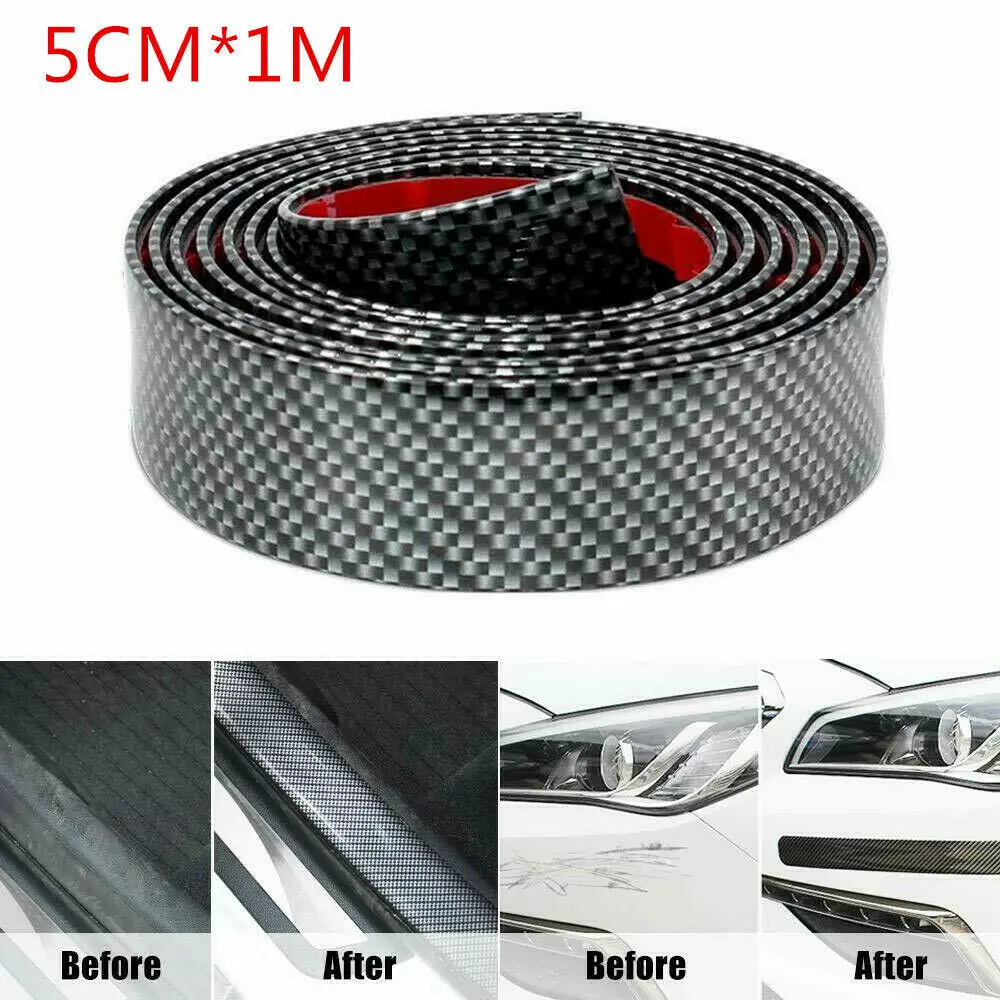 Car Sticker Carbon Fiber Rubber DIY Door Sill Protector Edge Guard Strip Accessories 5CM*1M
Car Sticker Carbon Fiber Rubber DIY Door Sill Protector Edge Guard Strip Accessories 5CM*1M