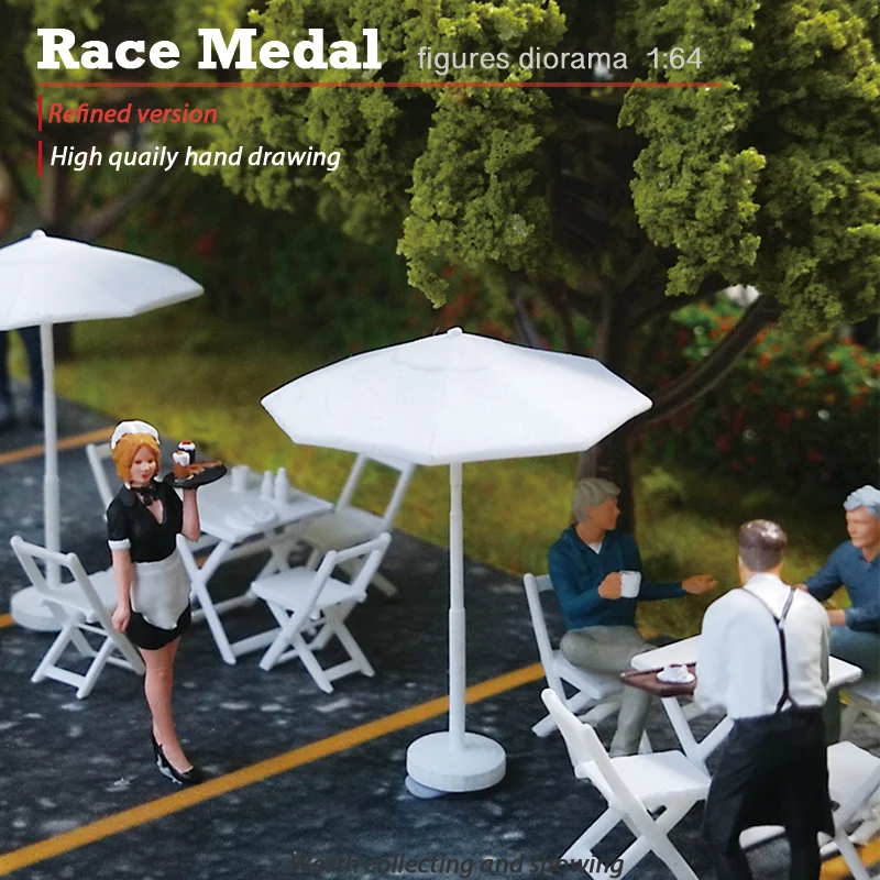 Racemedal 1/64 Mini Characters Open Air Cafe Server Static Scene Micro Clapped Hand to Do Cooler
Racemedal 1/64 Mini Characters Open Air Cafe Server Static Scene Micro Clapped Hand to Do Cooler