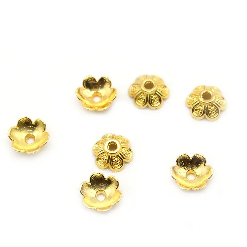 Wholesale 10Pcs/lot Antique Gold Silver Color Flower Bead For DIY Necklace& Bracelets Jewelry Findings End Caps Accessories
Wholesale 10Pcs/lot Antique Gold Silver Color Flower Bead For DIY Necklace& Bracelets Jewelry Findings End Caps Accessories