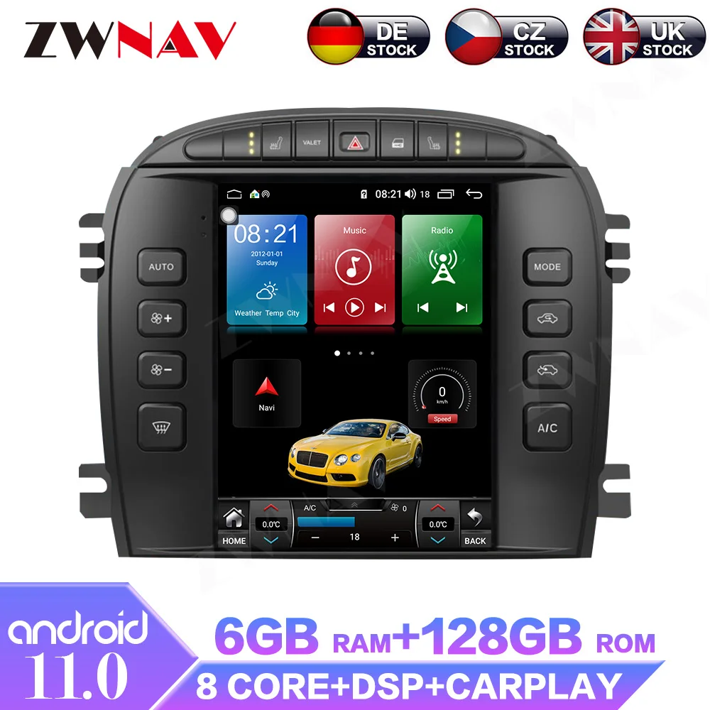 Android 11,0 6 + 128G 8 ядер для Jaguar S-TYPE 2001 - 2009 автомобильное мультимедийное радио, стерео, GPS-навигатор, плеер с DSP Carplay
Android 11,0 6 + 128G 8 ядер для Jaguar S-TYPE 2001 - 2009 автомобильное мультимедийное радио, стерео, GPS-навигатор, плеер с DSP Carplay
