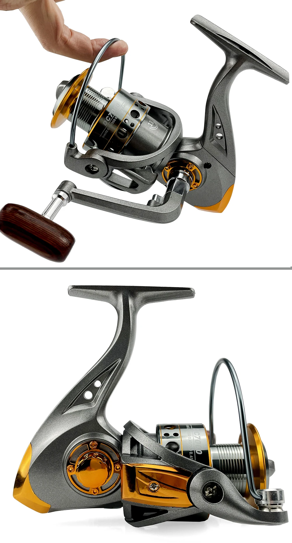 fddl 7000 fishing reel KTGCOZS GX7000 13+1BB Metal Spinning 5.1:1 Saltwater Freshwater Right Left Hand Reel : Sports & Outdoors BILLINGS Spinning Reel,Spinning Fishing Reel