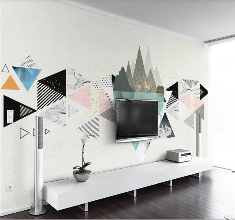 Custom wallpaper Nordic modern minimalist personality geometric elk TV background wall-high-grade waterproof material
Custom wallpaper Nordic modern minimalist personality geometric elk TV background wall-high-grade waterproof material