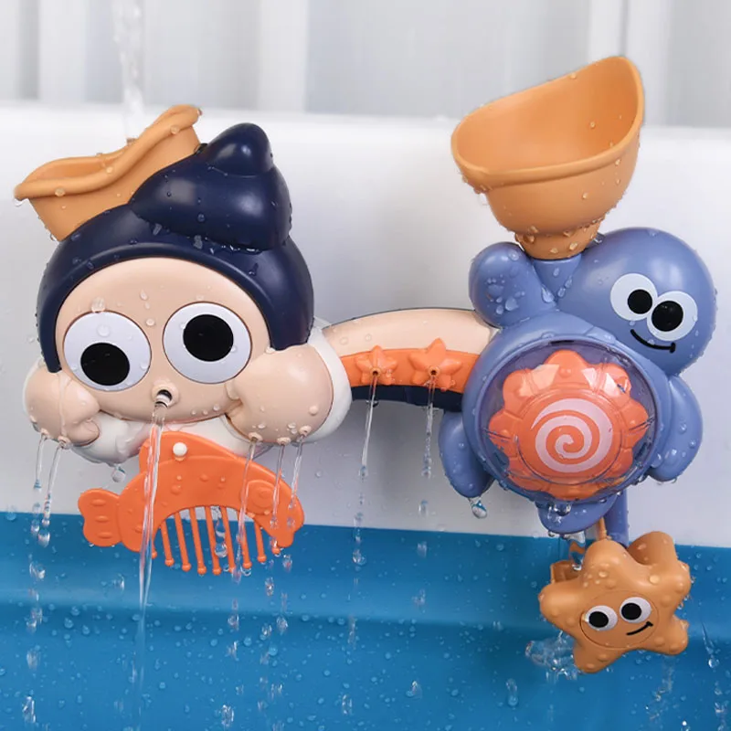 Bath Toys Pipeline Water Spray Shower Game Conch Turns Around Toddler Bath Toys for Children Swimming Bathroom Shower Kids Toy
Bath Toys Pipeline Water Spray Shower Game Conch Turns Around Toddler Bath Toys for Children Swimming Bathroom Shower Kids Toy