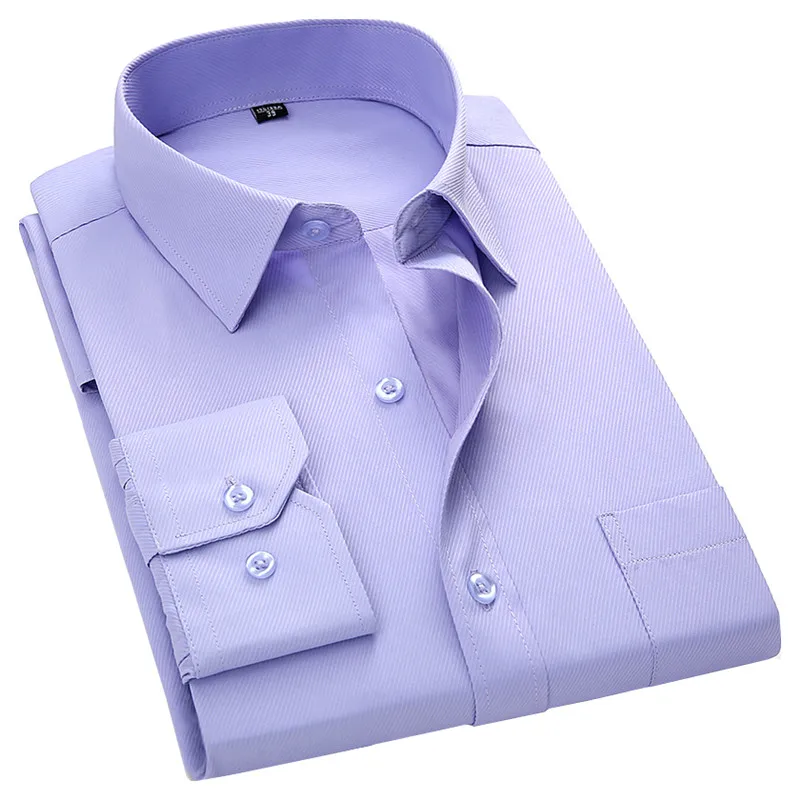Men's Business Casual Long Sleeve Slim Fit Shirt Twill Solid Color Male Social Shirt Black Blue White Purple Green Pink 4XL
Men's Business Casual Long Sleeve Slim Fit Shirt Twill Solid Color Male Social Shirt Black Blue White Purple Green Pink 4XL