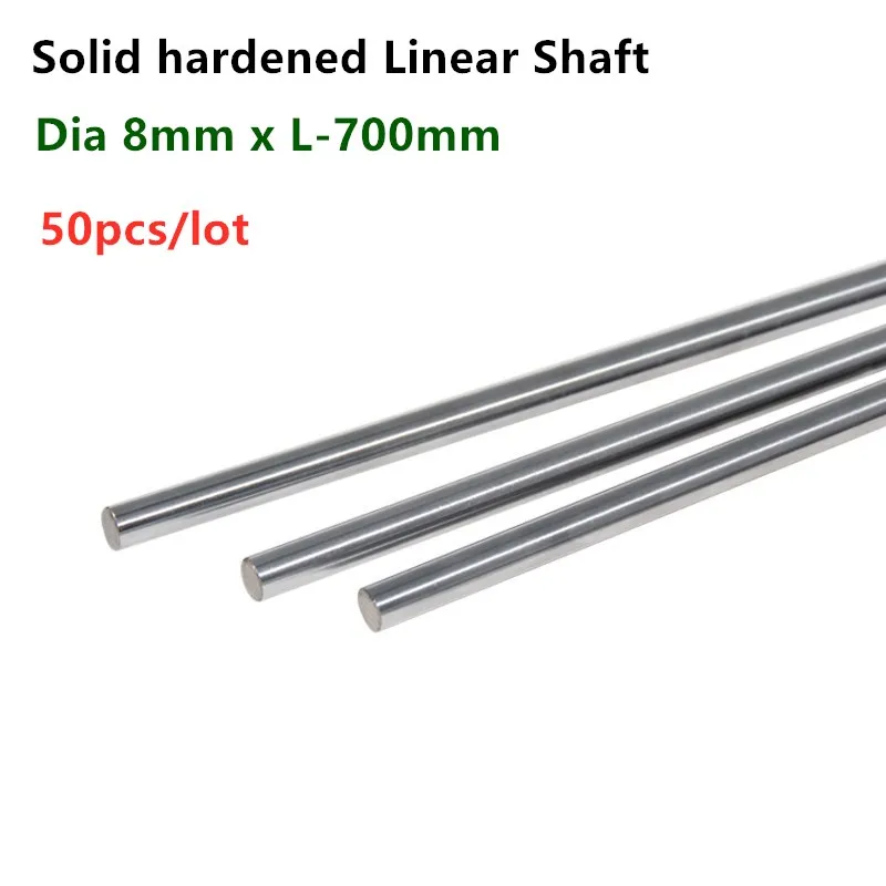 50pcs linear shaft rod Dia 8mm x length 700mm Cylinder Chrome Plated Liner Rods axis round bar SFC8x700mm CNC parts 3D printer
50pcs linear shaft rod Dia 8mm x length 700mm Cylinder Chrome Plated Liner Rods axis round bar SFC8x700mm CNC parts 3D printer