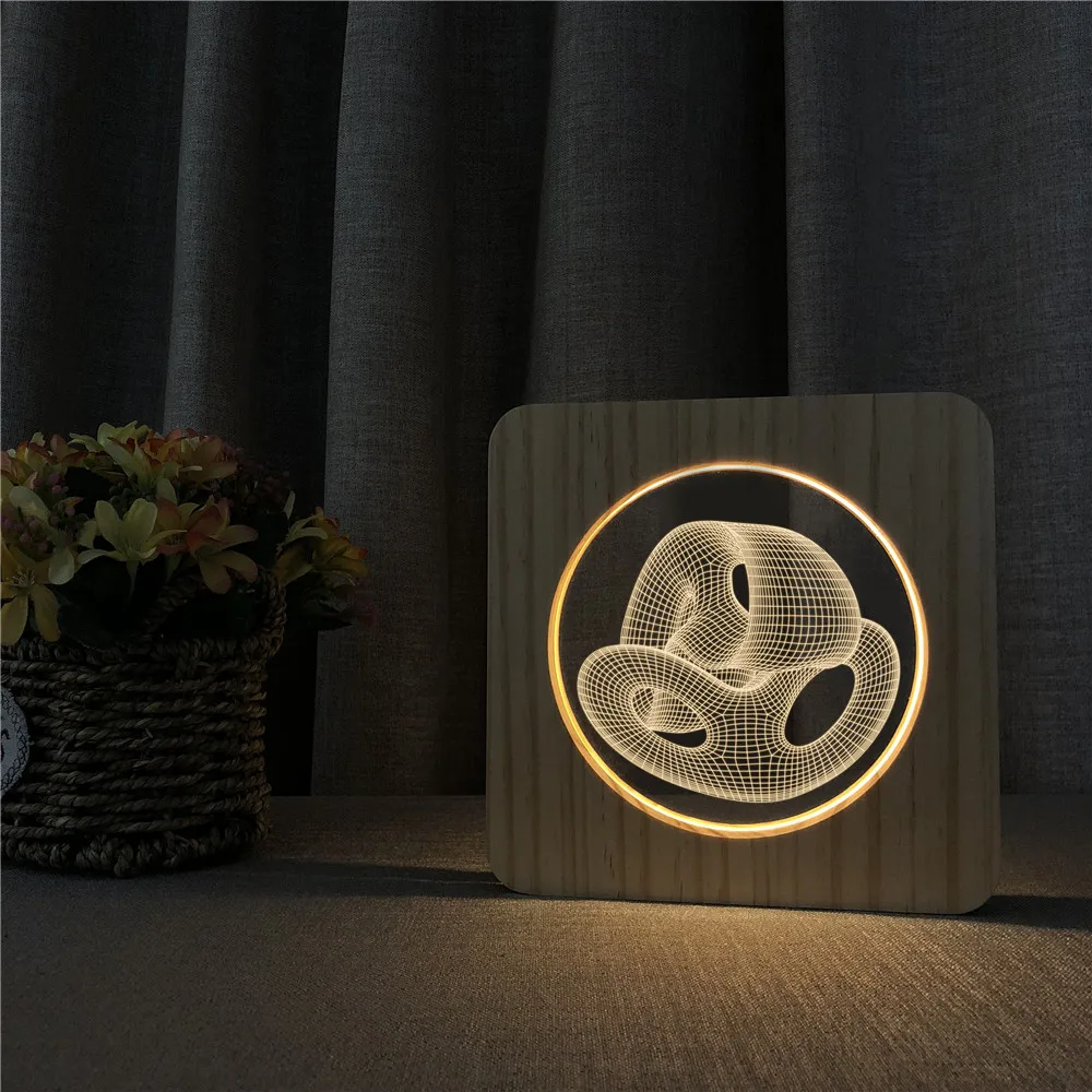 Abstract Design 3D LED Arylic Wooden Night Lamp Table Light Switch Control Carving Lamp for Children's Back School Decor Gift
Abstract Design 3D LED Arylic Wooden Night Lamp Table Light Switch Control Carving Lamp for Children's Back School Decor Gift