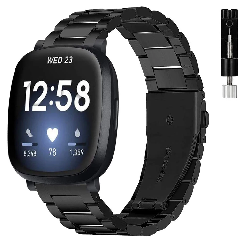 Link bracelet for Fitbit Versa 3 / Sense Smart Watch band Men Women Stainless Steel Loop Replacement strap for fitbit sense belt
Link bracelet for Fitbit Versa 3 / Sense Smart Watch band Men Women Stainless Steel Loop Replacement strap for fitbit sense belt