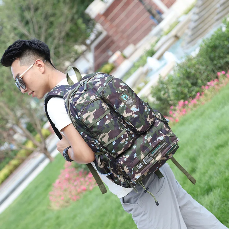 Street Fashion Large-capacity Backpack Camouflage Outdoor Travel and Leisure Backpack Student Personality Backpack Trend
Street Fashion Large-capacity Backpack Camouflage Outdoor Travel and Leisure Backpack Student Personality Backpack Trend