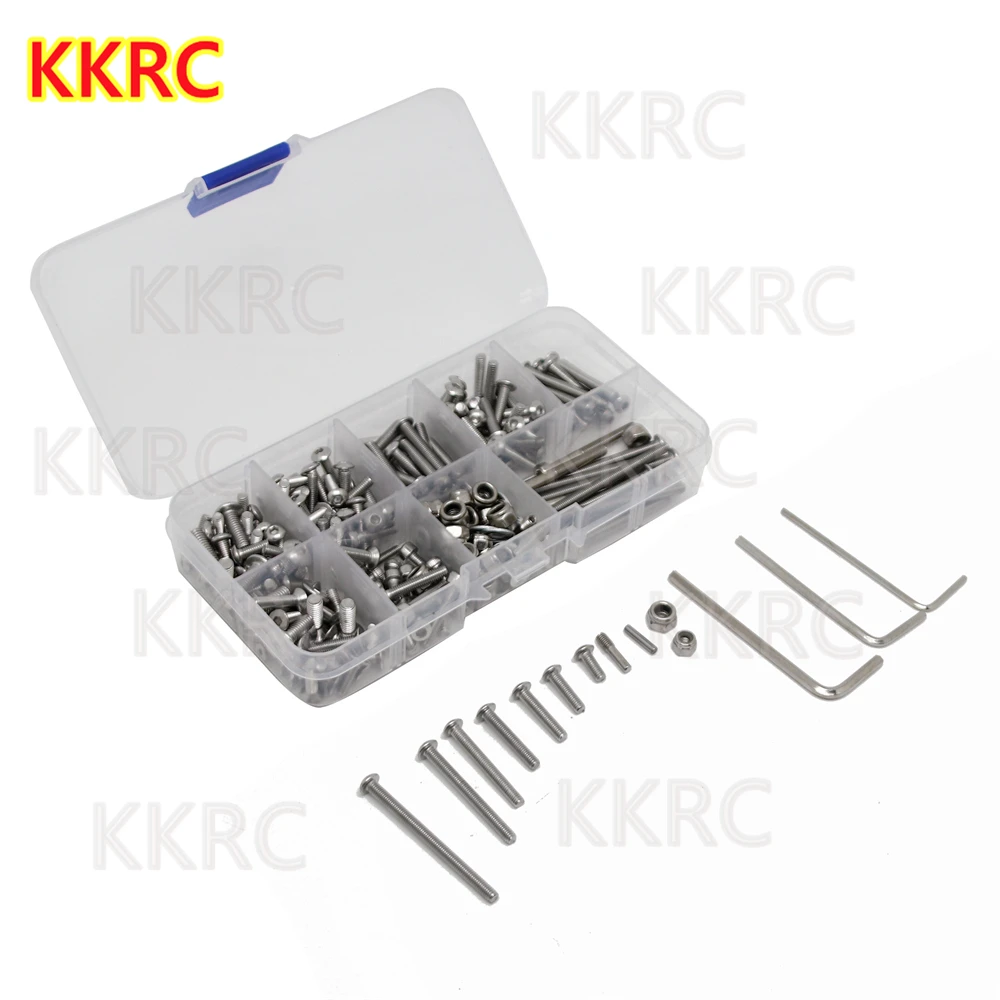 Stainless Steel Screws Kit Tool Box M3 M4 Screw Nut Gasket Wrench For Traxxas Slash 2WD RTR/Pro
Stainless Steel Screws Kit Tool Box M3 M4 Screw Nut Gasket Wrench For Traxxas Slash 2WD RTR/Pro