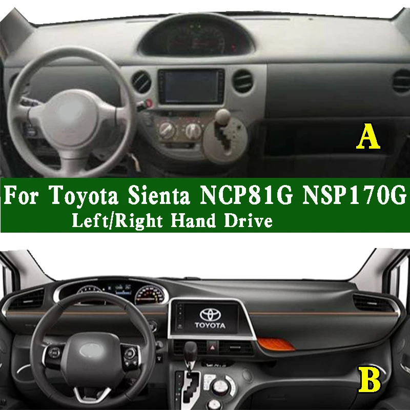 For Toyota Sienta Dice DBA NCP81G NSP170G 2003-2021 Dashmat Dashboard Cover Instrument Panel Pad Dash Mat Anti-Dirt Ornaments
For Toyota Sienta Dice DBA NCP81G NSP170G 2003-2021 Dashmat Dashboard Cover Instrument Panel Pad Dash Mat Anti-Dirt Ornaments