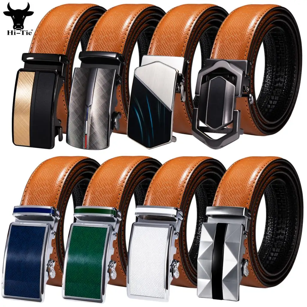 Luxury Orange Brown Leather Mens Belts Automatic Buckles Ratchet Waistband High Quality Belt For Men Dress Jeans Casual Wedding
Luxury Orange Brown Leather Mens Belts Automatic Buckles Ratchet Waistband High Quality Belt For Men Dress Jeans Casual Wedding