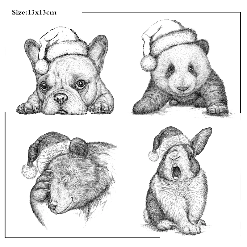 Panda and Puppy Clear Stamps Scrapbooking Crafts Decorate Photo Album Embossing Cards Making Clear Stamps New
Panda and Puppy Clear Stamps Scrapbooking Crafts Decorate Photo Album Embossing Cards Making Clear Stamps New