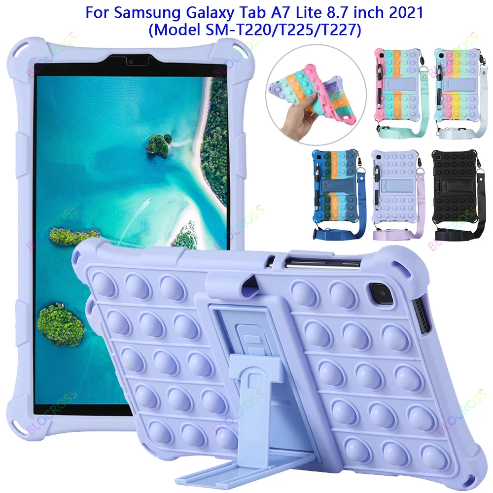Чехол Pop Push It для Samsung Galaxy Tab A7 Lite 8,7 дюйма (2021) SM-T220/T225/T227, силиконовый, с наплечным ремнем и стилусом
Чехол Pop Push It для Samsung Galaxy Tab A7 Lite 8,7 дюйма (2021) SM-T220/T225/T227, силиконовый, с наплечным ремнем и стилусом