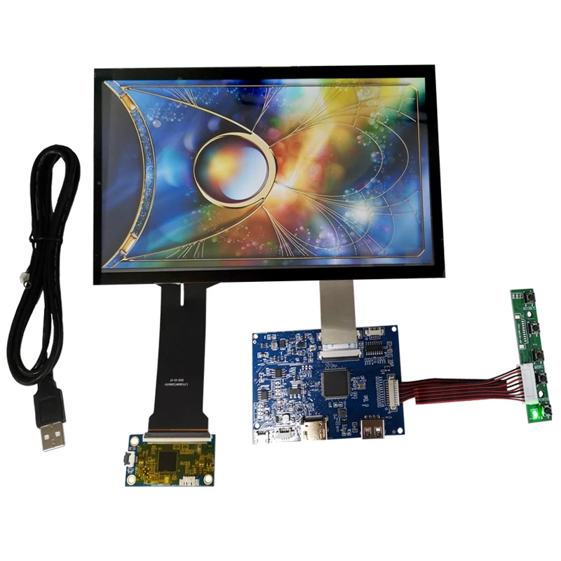 10.1 inch touch monitor module kit HDIPS1366X768USB play 10 point capacitive touch Android Raspberry Pi window system plug and p
10.1 inch touch monitor module kit HDIPS1366X768USB play 10 point capacitive touch Android Raspberry Pi window system plug and p