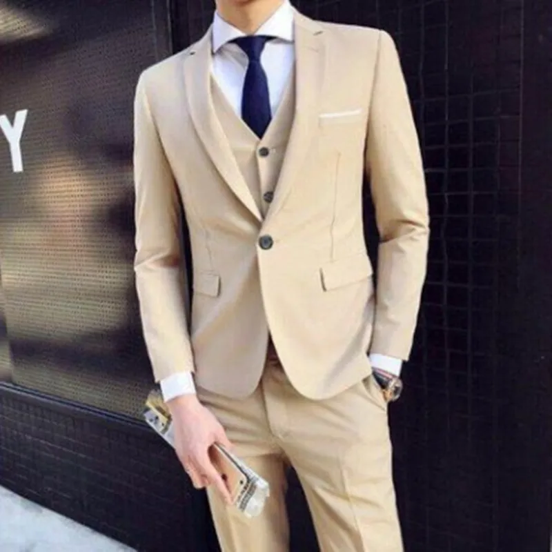 Pure Color Men Formal Suits Fashion Business Casual Banquet Male Suit Jacket +Vest + Pants Size 6XL 3 Pieces Suits for Wedding
Pure Color Men Formal Suits Fashion Business Casual Banquet Male Suit Jacket +Vest + Pants Size 6XL 3 Pieces Suits for Wedding