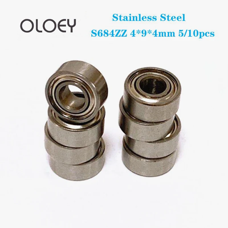 10/20pcs/lot S684ZZ 4x9x4 mm Stainless Steel Bearing Deep Groove Ball Bearings Miniature Mini bearing 4x9x4 mm
10/20pcs/lot S684ZZ 4x9x4 mm Stainless Steel Bearing Deep Groove Ball Bearings Miniature Mini bearing 4x9x4 mm