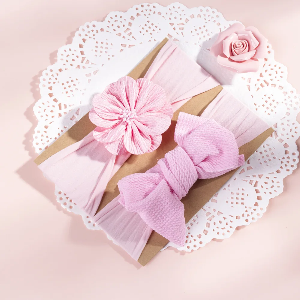 2Pcs/Set Solid Color Soft Nylon Elastic Baby Headband Bows Knotted Newborn Baby Girl Headbands Hair Accessories Girls Haarband
2Pcs/Set Solid Color Soft Nylon Elastic Baby Headband Bows Knotted Newborn Baby Girl Headbands Hair Accessories Girls Haarband