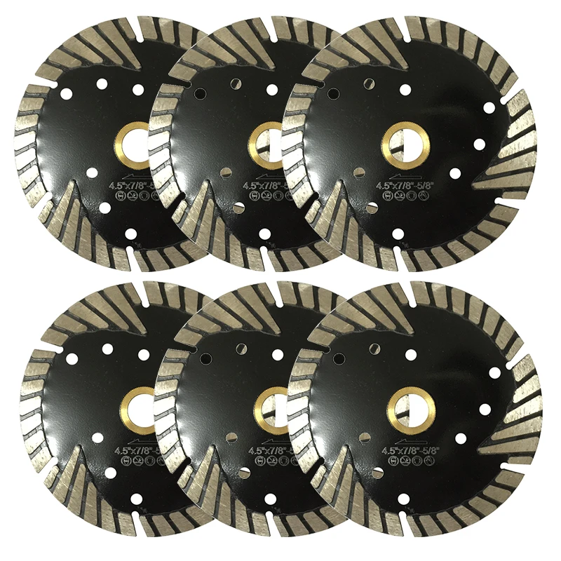 6pcs/lot 115mm Premium quality MG turbo 4.5"diamond saw blade for granite,marble and concrete. cutting tool saw blade power tool
6pcs/lot 115mm Premium quality MG turbo 4.5"diamond saw blade for granite,marble and concrete. cutting tool saw blade power tool