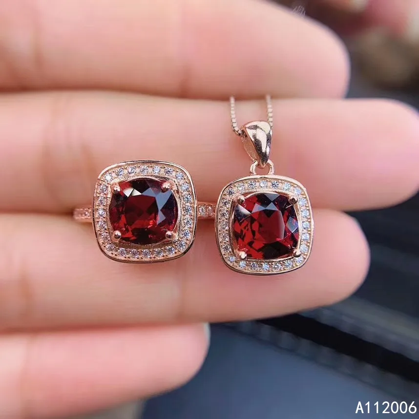 KJJEAXCMY Fine Jewelry 925 Sterling Silver Inlaid Natural garnet Gemstone popular Ring Necklace Pendant Set Support test
KJJEAXCMY Fine Jewelry 925 Sterling Silver Inlaid Natural garnet Gemstone popular Ring Necklace Pendant Set Support test