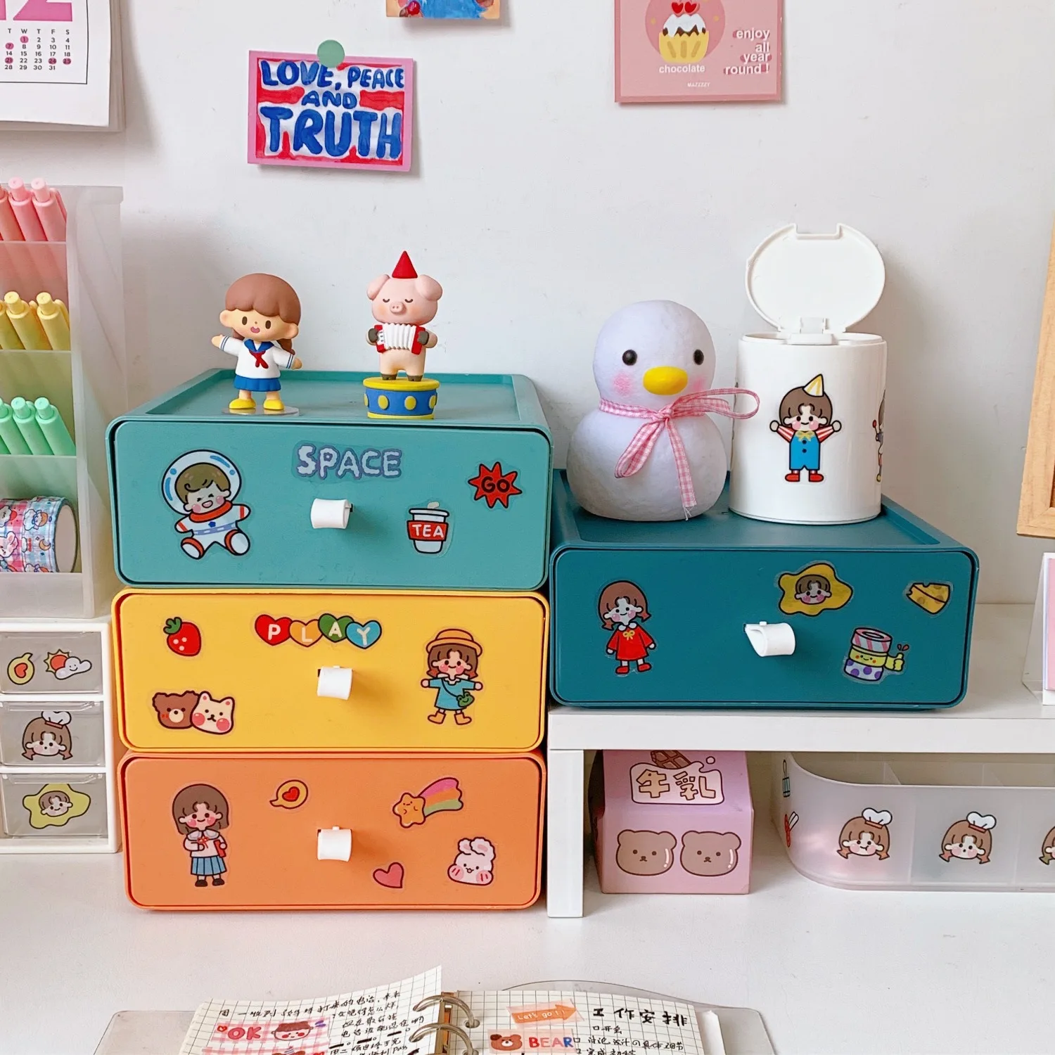 Morandi Color Large Capacity Desktop Storage Box Multi-layer Drawer Rack Cosmetic Makeups Storage Organizer School Stationery
Morandi Color Large Capacity Desktop Storage Box Multi-layer Drawer Rack Cosmetic Makeups Storage Organizer School Stationery