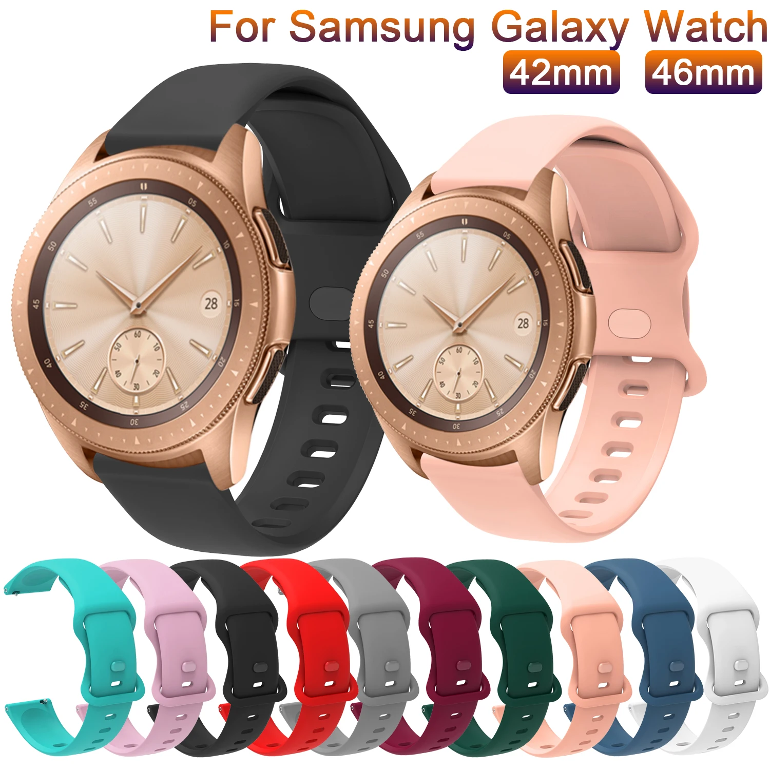 20 22mm Watch strap For Samsung Galaxy Watch Active 2 40mm 44mm Gear sport wrist bracelet watchband samsung active2 42mm Correa
20 22mm Watch strap For Samsung Galaxy Watch Active 2 40mm 44mm Gear sport wrist bracelet watchband samsung active2 42mm Correa