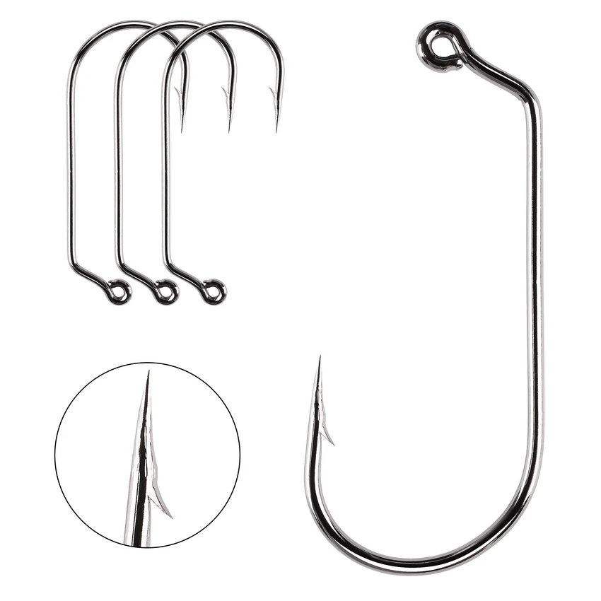 100pc Fishing Hooks 60 Degree Jig Fly Tying Strong Wire Saltwater Freshwater Fish Hook Jig Fishing Size 1/0# 2/0# 3/0# 4/0# 5/0#
100pc Fishing Hooks 60 Degree Jig Fly Tying Strong Wire Saltwater Freshwater Fish Hook Jig Fishing Size 1/0# 2/0# 3/0# 4/0# 5/0#