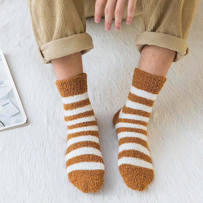 Striped Socks Men Soft Man Fluffy Socks Male Thick Coral Velvet Winter Warm Fashion Floor Terry Towel Fuzzy Sock Mens Meias Soks
Striped Socks Men Soft Man Fluffy Socks Male Thick Coral Velvet Winter Warm Fashion Floor Terry Towel Fuzzy Sock Mens Meias Soks