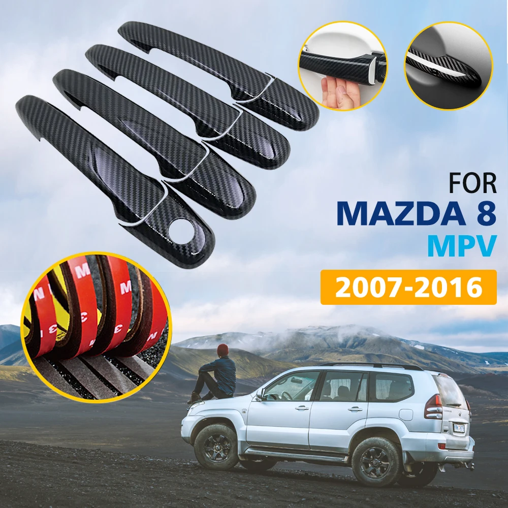 Набор накладок на дверные ручки черного цвета из углеродного волокна для Mazda 8 MPV Mazda8 2007 ~ 2016 автомобильные аксессуары, наклейки 2008 2009 2010
Набор накладок на дверные ручки черного цвета из углеродного волокна для Mazda 8 MPV Mazda8 2007 ~ 2016 автомобильные аксессуары, наклейки 2008 2009 2010