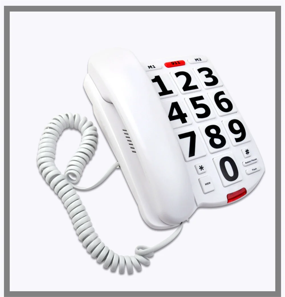 Hands Free Caller Identification Family Business Office Hotel Fixed Landline Telephone Suitable for the elderly large buttons
Hands Free Caller Identification Family Business Office Hotel Fixed Landline Telephone Suitable for the elderly large buttons